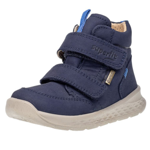 Dark blue SUPERFIT GORE-TEX ankle shoe BREEZE 367-80, designed for durability and comfort