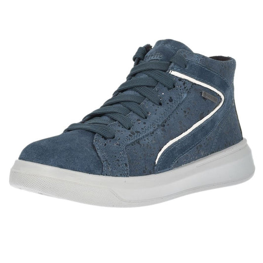 Dark blue and white SUPERFIT Halbschuh COSMO 6468-800 with comfortable design
