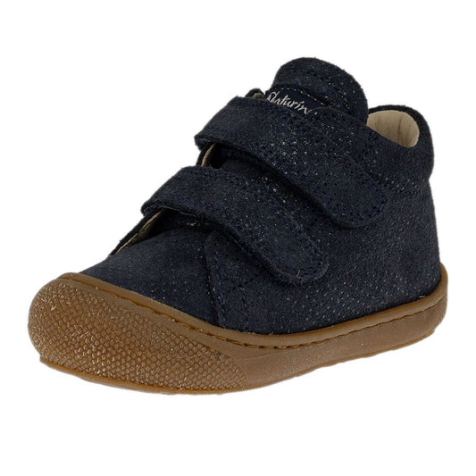 NATURINO Halbschuh COCOON in navy with glitzer detailing for kids
