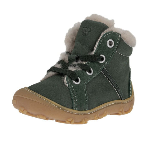 RICOSTA Knöchelschuh ELIA - tanne in tan color with laces and sturdy sole