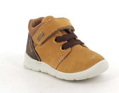 PRIMIGI GORE-TEX Halbschuh 83528-22 - curry - braun for boys with sturdy rubber sole and waterproof GORE-TEX membrane