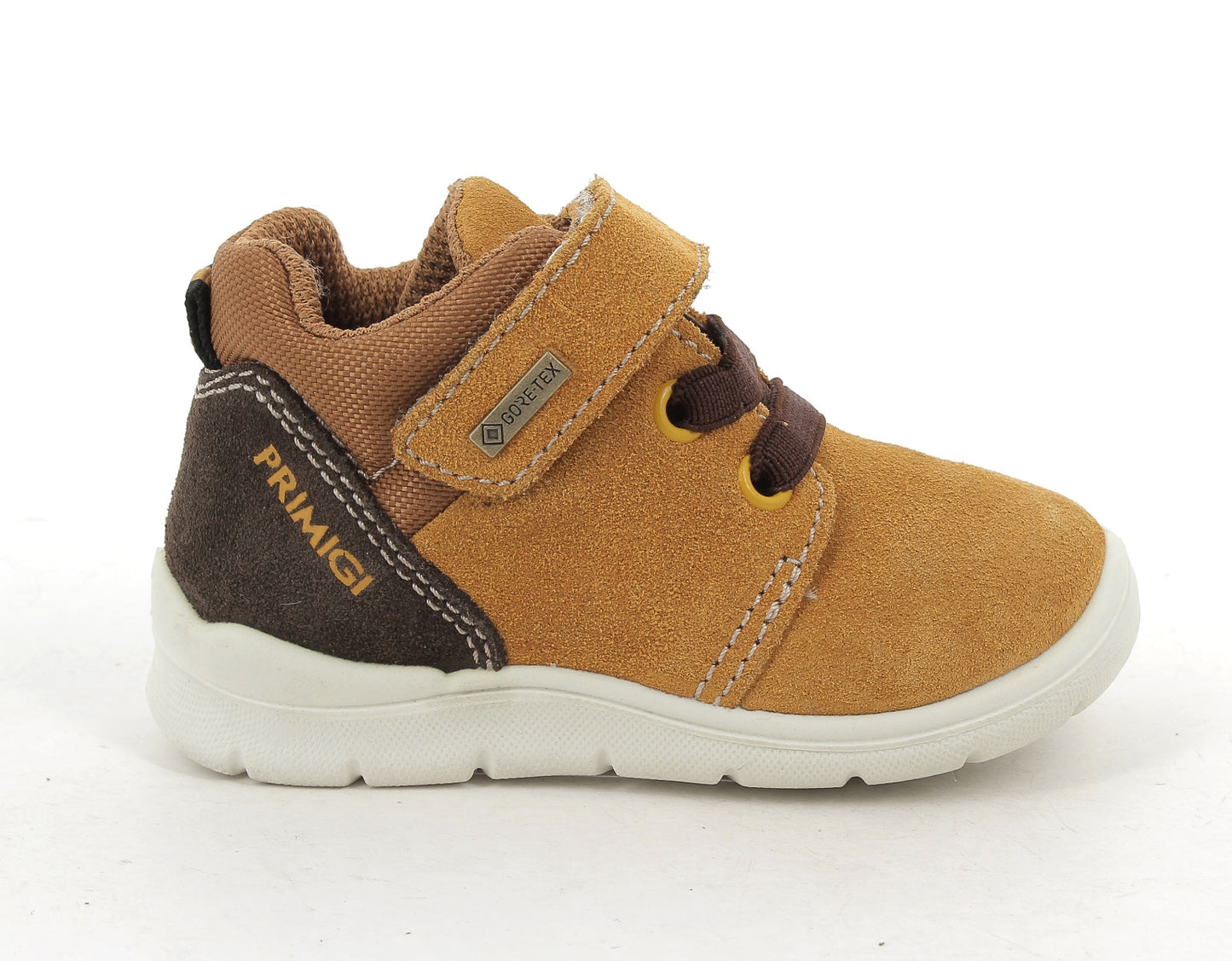 High-quality PRIMIGI GORE-TEX Halbschuh 83528-22 in curry brown color for active boys