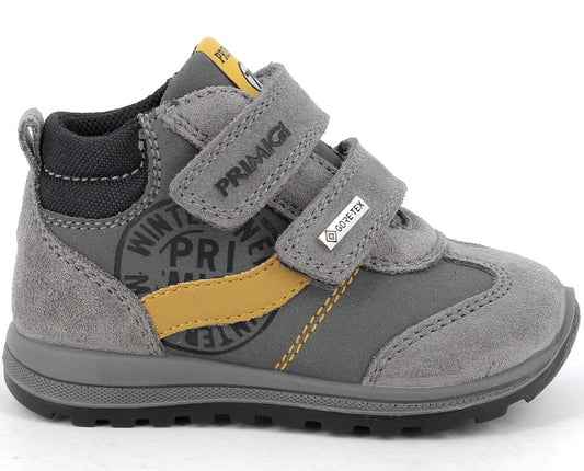 PRIMIGI GORE-TEX Knöchelschuh 83541-22 in grau und senf, wasserdicht und strapazierfähig