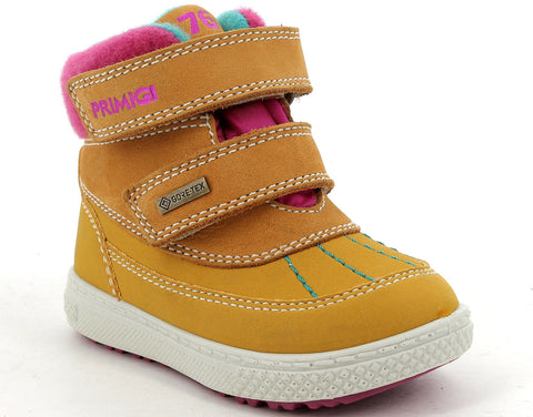 PRIMIGI GORE-TEX Knöchelschuh 83579-66 in curry, magenta, and türkis colors, designed for durability and style