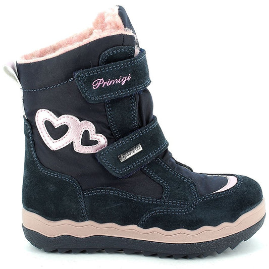PRIMIGI GORE-TEX Stiefel 83823-11 in navy and rosa, a waterproof and stylish boot for kids