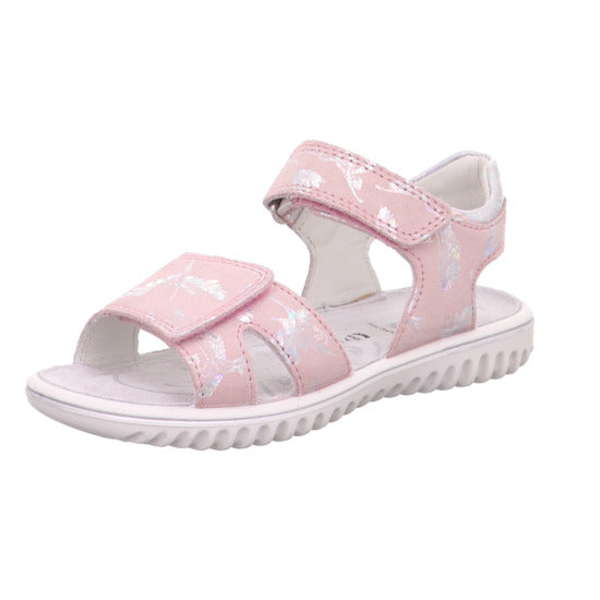 Shimmery pink and silver SUPERFIT Sandale SPARKLE 9004-55 for girls with comfortable design