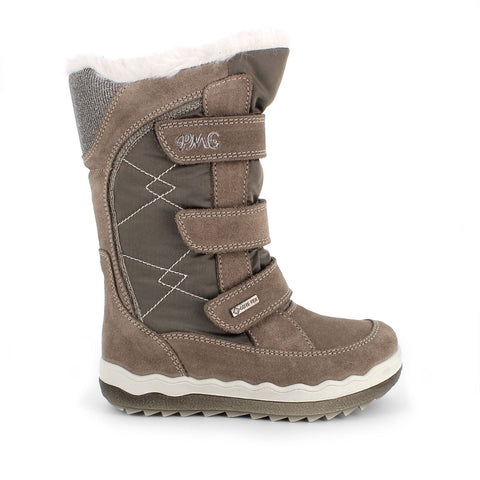A pair of beige PRIMIGI GORE-TEX Stiefel with glitzy accents