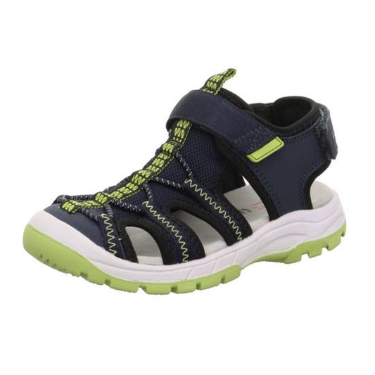 High-quality navy and neongrün SUPERFIT Halbsandale TORNADO 9030-800, a durable and stylish sandal for active kids