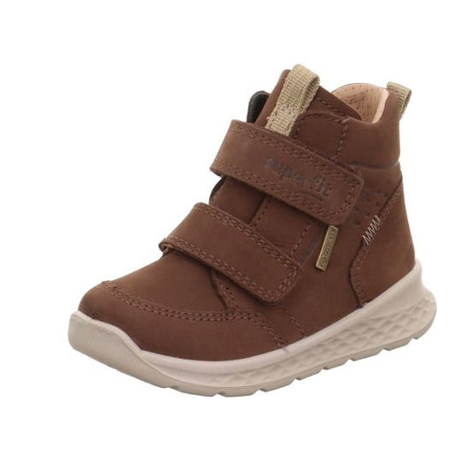 A dark brown SUPERFIT GORE-TEX ankle shoe BREEZE 367-301, a reliable and stylish option for outdoor activities