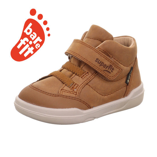 Brown SUPERFIT GORE-TEX ankle shoe SUPERFREE 536-301 with durable waterproofing