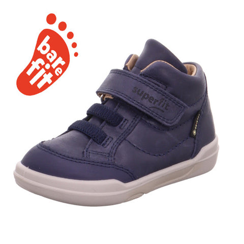 Dark blue SUPERFIT GORE-TEX ankle shoe SUPERFREE 536-80, a durable and waterproof footwear option for outdoor activities