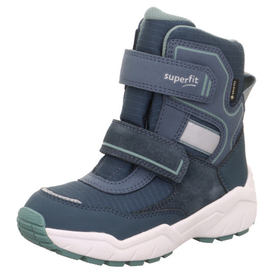 Waterproof SUPERFIT GORE-TEX STIEFEL CULUSUK 9163-803 in petrol color with aqua accents