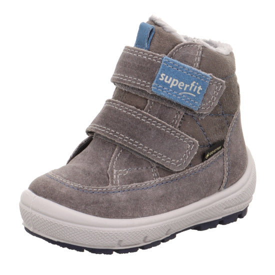 High-performance SUPERFIT GORE-TEX Knöchelschuh GROOVY 9314-203 in grey and blue, designed for durability and style