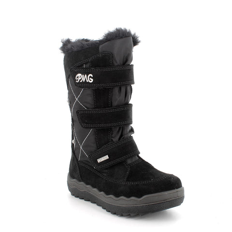 Black and silver PRIMIGI GORE-TEX Frozen 48853-11 boots with waterproof technology