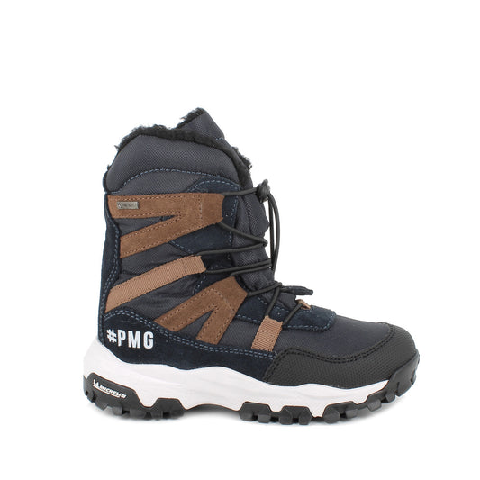 PRIMIGI GORE-TEX Knöchelschuh MICHELIN WINTER KID 49247-00 in navy and brown, a durable and weather-resistant shoe for kids