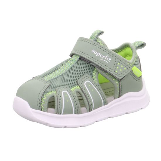 High-performance SUPERFIT Halbsandale WAVE 478-750 in eukalyptus and neongrün colors designed for comfort and style