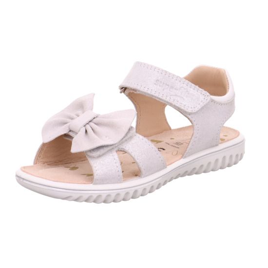 Superfit Sparkle 9010-10 creme sandals with glitter and bow detail