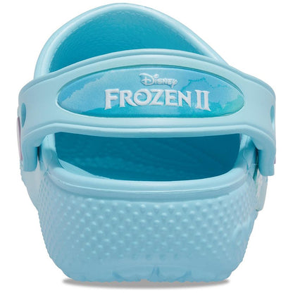 Side view of CROCS DISNEY FROZEN CLOG 207465-4O9 - eisblau shoe