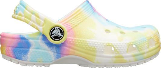 Colorful tie-dye graphic CROCS CLASSIC CLOG 206994-94S 206995-94S in bunt