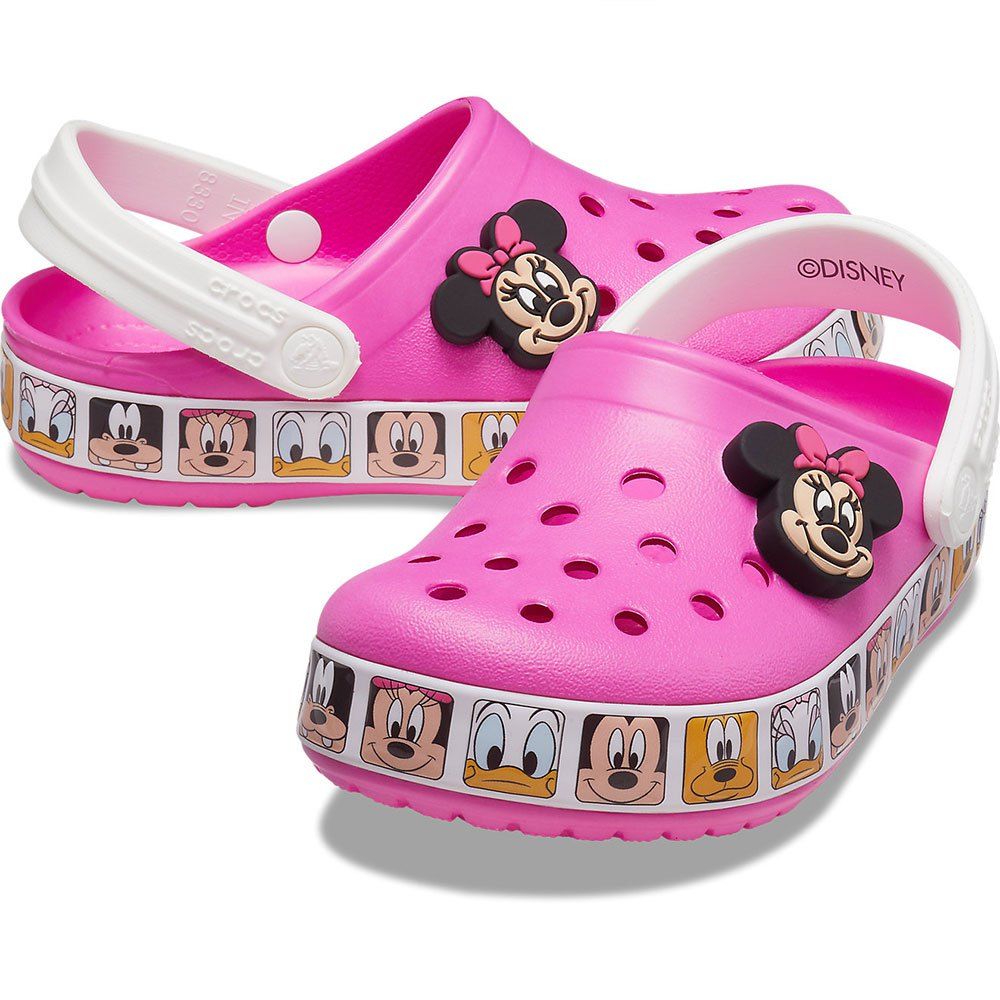 Pink Crocs Minnie Mouse Clog 207720-6QQ with iconic character design