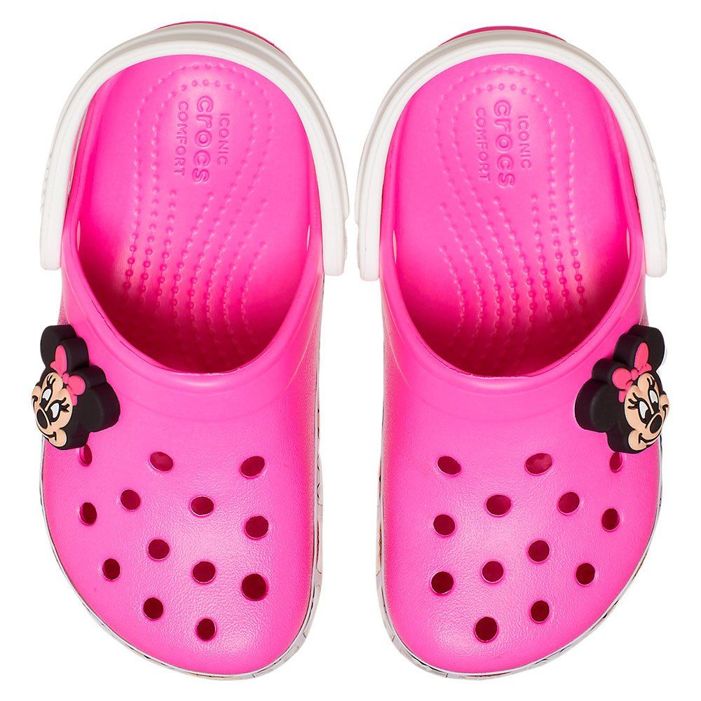 CROCS MINNIE MOUSE CLOG 207720-6QQ - pink, a versatile and fun footwear option for kids, ideal for playtime and everyday wear