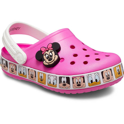 Adorable pink CROCS MINNIE MOUSE CLOG 207720-6QQ with iconic Minnie Mouse detailing, perfect for little girls who love Disney