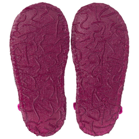  Girls' sparkly magenta koala slippers for cozy indoor wear