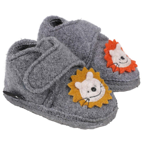 NANGA Hausschuh 25-0472 64 grau - Löwe 