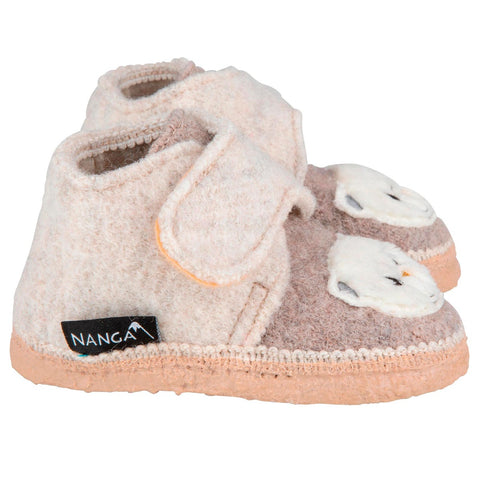 Beige NANGA Hausschuh 25-0475 83 Teddy slippers, cozy and warm