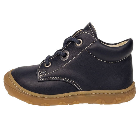 Close-up of RICOSTA Knöchelschuh CORY - navy showing high-quality stitching and breathable material