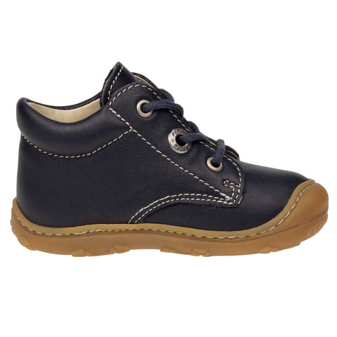 Side view of RICOSTA Knöchelschuh CORY - navy with easy-to-use Velcro straps for secure fit