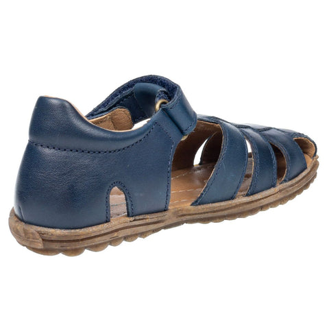 NATURINO navy blue half sandal with adjustable straps and cushioned insole
