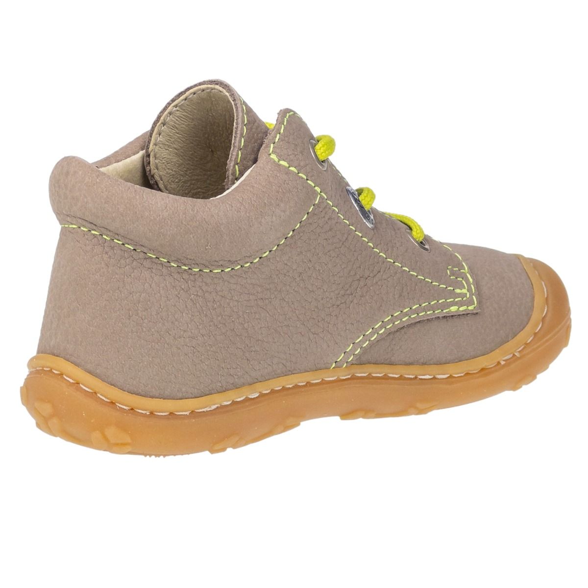 RICOSTA Knöchelschuh CORY - grau - neongrün, a durable and stylish ankle shoe in grey and neon green color combination