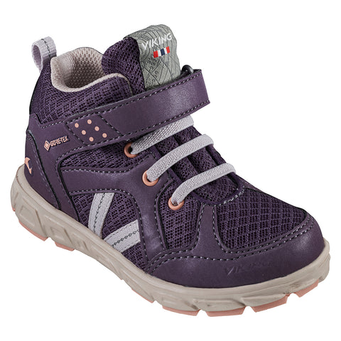 High-quality VIKING GORE-TEX Knöchelschuh ALVDAL MID REFLECTIV GTX in vibrant purple color