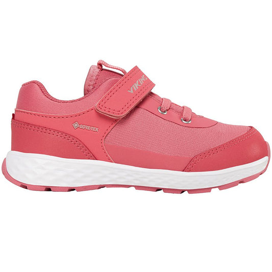 VIKING GORE-TEX Halbschuh SPECTRUM LOW REFLECTIV GTX in vibrant coral and pink colors, perfect for outdoor activities and all-weather conditions