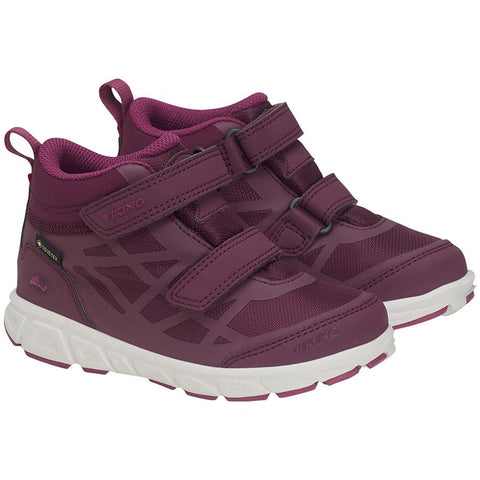 High-quality fuchsia pink Gore-Tex ankle shoe by Viking