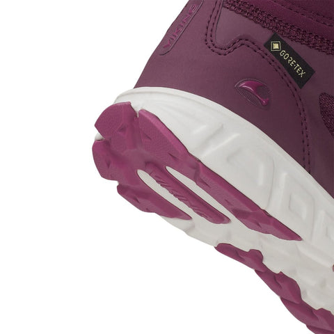 Waterproof fuchsia pink Viking ankle shoe with reflective details