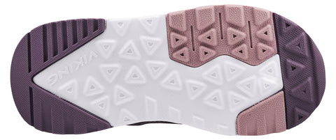 Viking Arendal Mid GTX ankle boot in purple and lilac, featuring GORE-TEX technology for waterproof protection and comfort