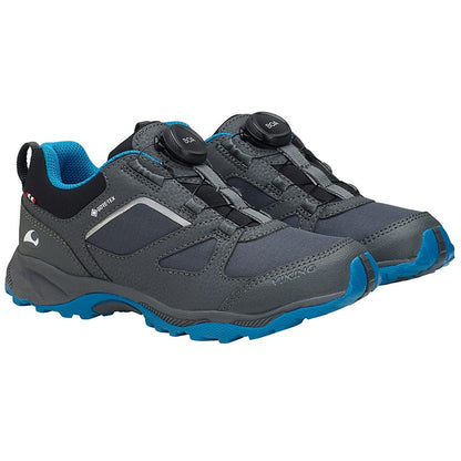 High-performance VIKING GORE-TEX Halbschuh NATOR LOW GTX BOA in anthrazit and blau