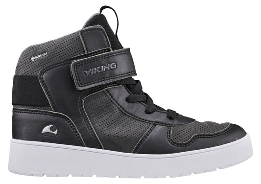 Black VIKING GORE-TEX Knöchelschuh VFX MID REFLECTIV GTX with reflective detail
