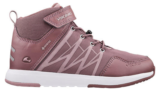 Viking Gore-Tex Knöchelschuh Oppsal Mid GTX R - Altrosa walking shoes on a white background