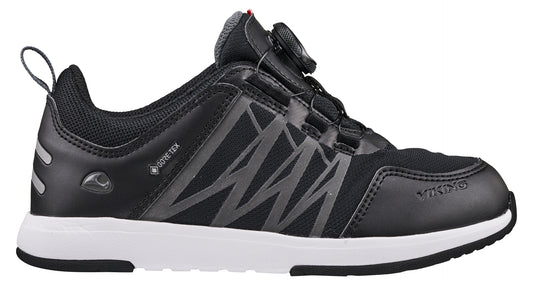Black VIKING GORE-TEX Halbschuh OPPSAL LOW GTX BOA R shoe with BOA closure system