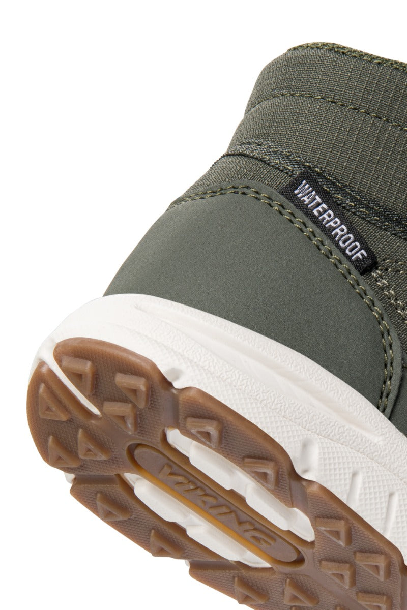 Durable and reliable VIKING TEX Knöchelschuh HOVET MID WP - oliv for outdoor adventures