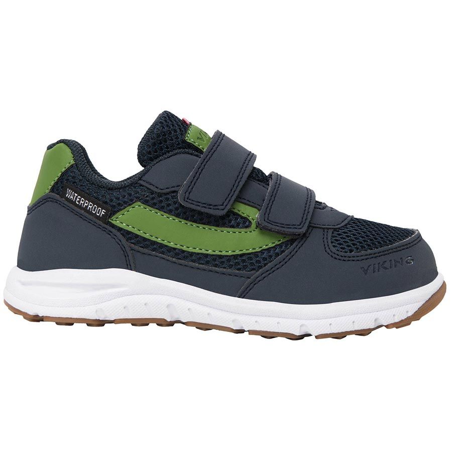 VIKING TEX Halbschuh HOVET WP - navy - grün, waterproof and durable outdoor shoe with navy and green design