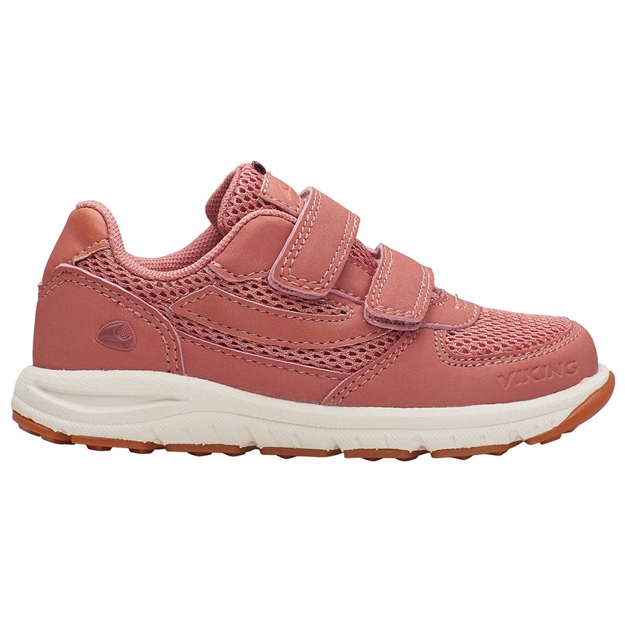 VIKING TEX Halbschuh HOVET WP in koralle, a waterproof coral-colored half shoe for outdoor activities