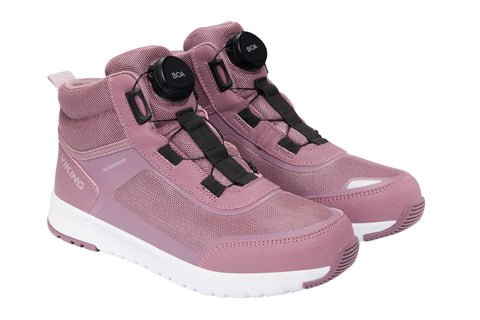 VIKING TEX Knöchelschuh AERIAL MID WP BOA - altrosa is a supportive and stylish ankle boot in a beautiful pink color, perfect for outdoor activities