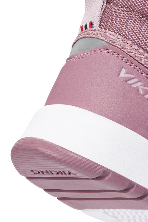 VIKING TEX Knöchelschuh AERIAL MID WP BOA - altrosa is a waterproof, mid-height ankle shoe in a stylish shade of pink, featuring a BOA closure system for easy adjustments