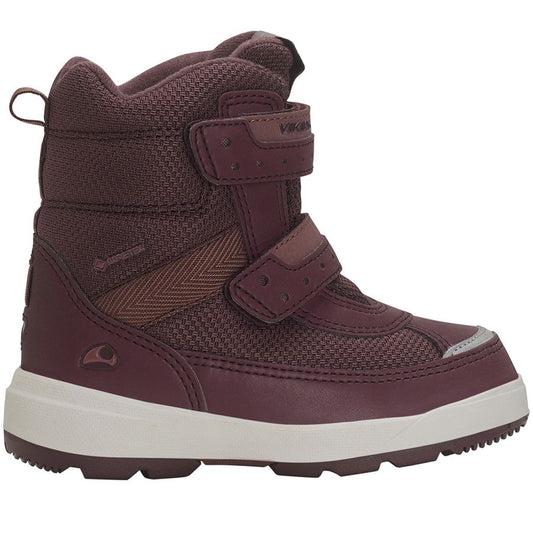 VIKING GORE-TEX Stiefel PLAY II REFLECTIVE GTX - bordeaux hiking boots with reflective detailing and waterproof GORE-TEX material for all-weather outdoor adventures 