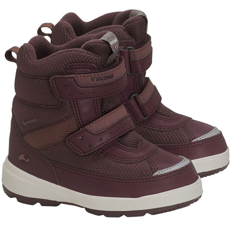 Viking Gore-Tex Stiefel Play II Reflective GTX in bordeaux color, waterproof and reflective outdoor boots for all-weather protection