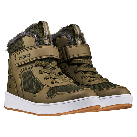 Close-up of the waterproof and breathable Gore-Tex material used in Viking Knöchelschuh Jack Mid Warm GTX